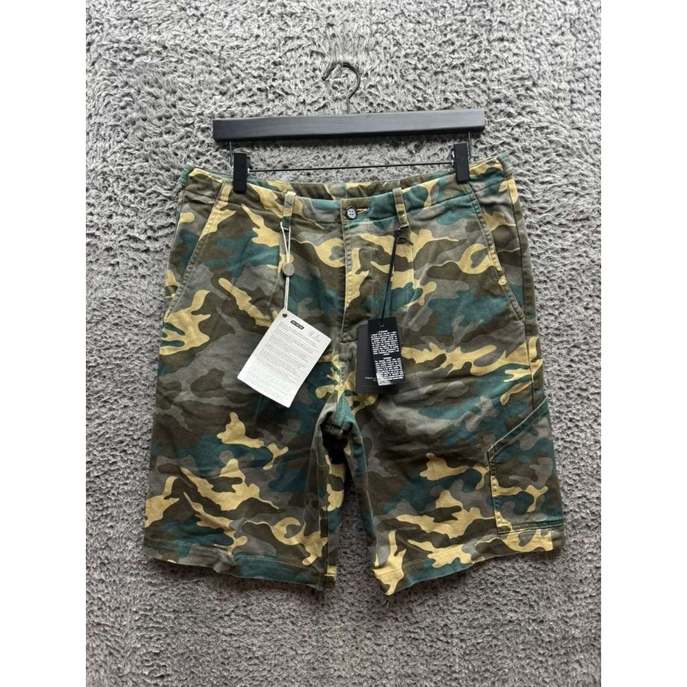 NWT Paolo Pecora Milano High Rise Camou Bermuda Shorts Multicolor‎ Mens Size 48
